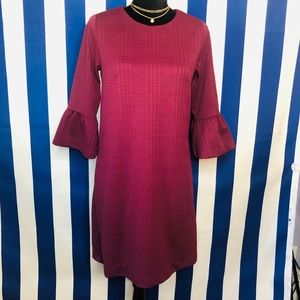Banana republic maroon dress.